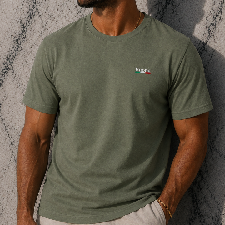 Buona Embroidered Tee