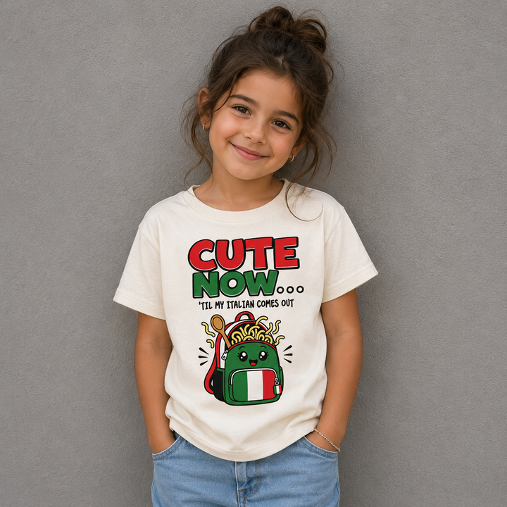 Youth Cute Now Til My Italian Comes Out Tee
