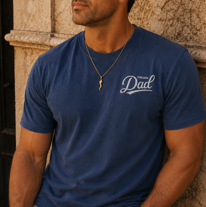 Italian Dad Embroidered Tee