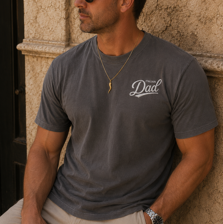 Italian Dad Embroidered Tee