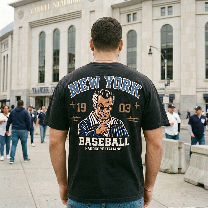 New York Baseball Italian Tee