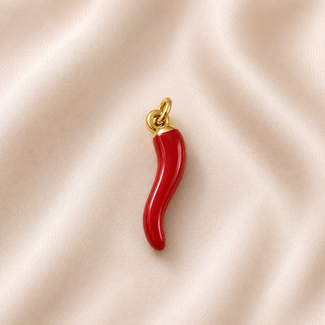 Red Corno Charm